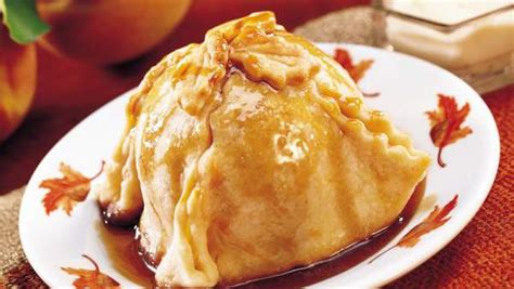 peach-dumplings-with-brandy-cream image