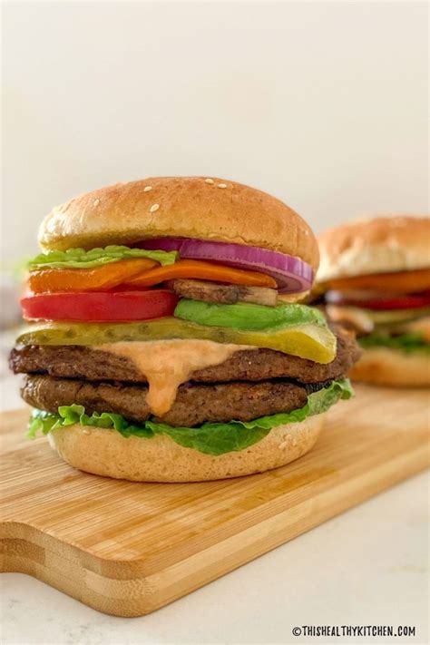 the-best-vegan-grillable-seitan-burger-this-healthy-kitchen image