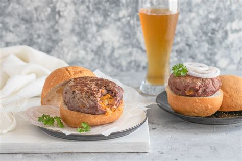 bacon-double-cheese-stuffed-burgers-recipe-the image
