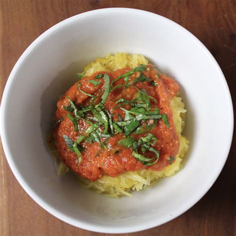 spaghetti-squash-in-a-roasted-red-pepper-sauce image