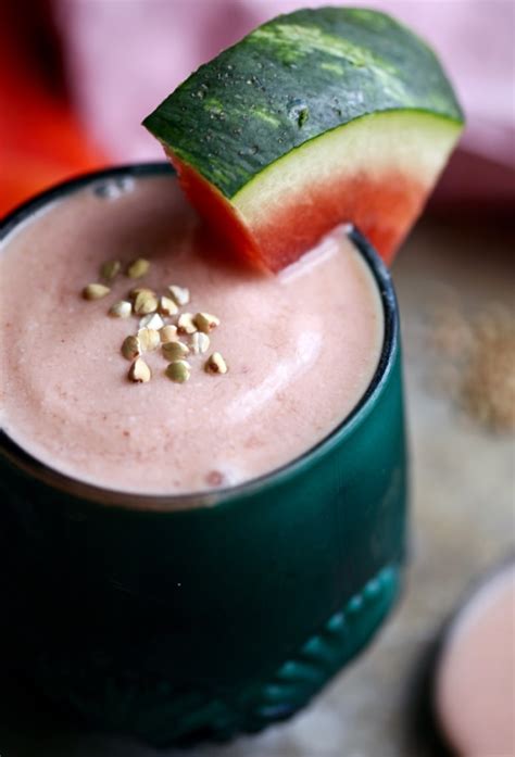 best-watermelon-banana-smoothie-healthy-dairy-free image