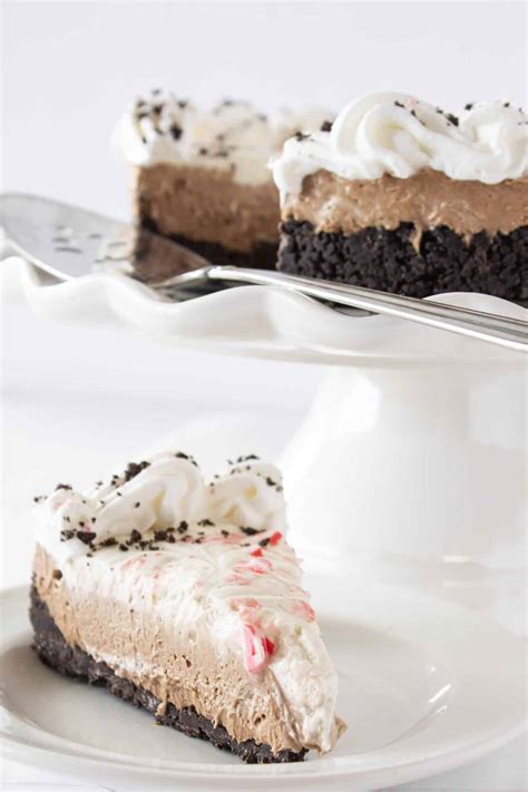 no-bake-peppermint-chocolate-cheesecake image