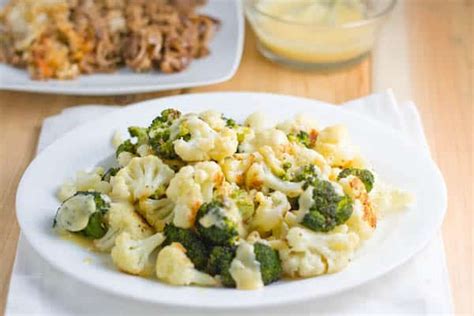 roasted-cauliflower-and-broccoli-with-honey-mustard image