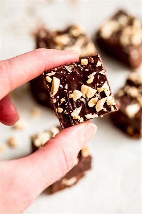 healthy-chocolate-peanut-butter-fudge-eating-bird-food image