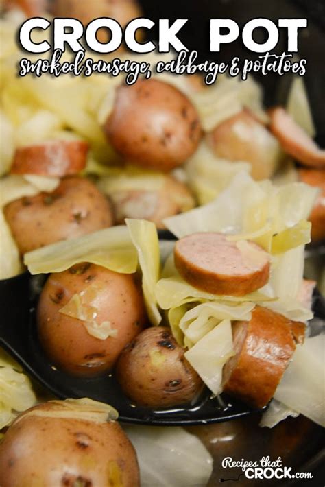 crock-pot-smoked-sausage-cabbage-and-potatoes image