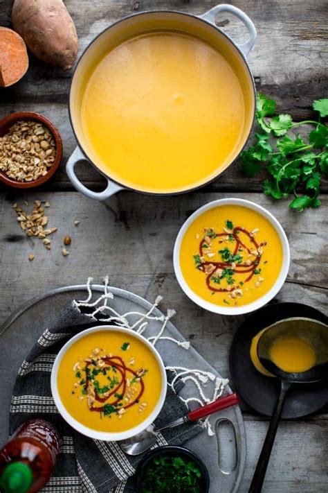 sweet-potato-and-peanut-soup-healthy-seasonal image