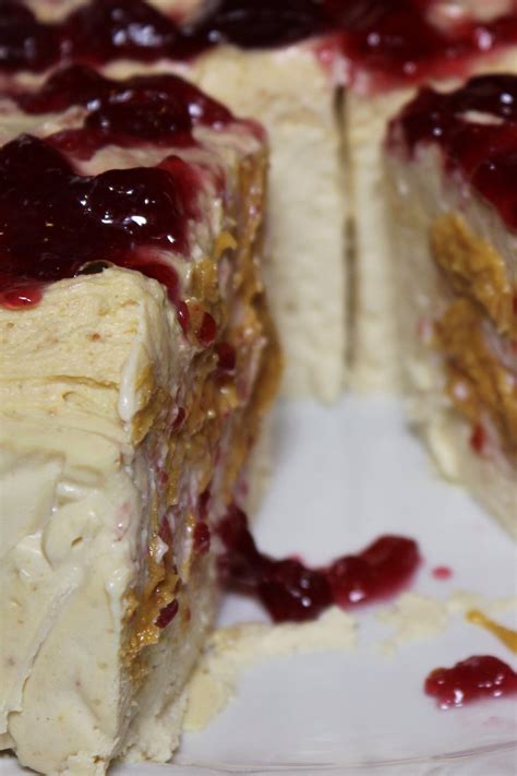 peanut-butter-jelly-protein-cheesecake-recipe-the image