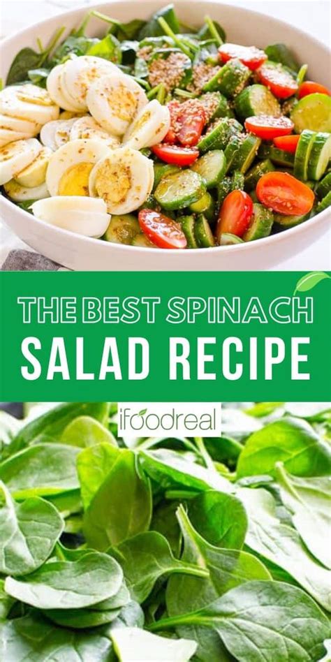 easy-spinach-salad-recipe-ifoodrealcom image