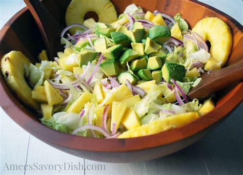 cuban-avocado-pineapple-salad-amees-savory-dish image