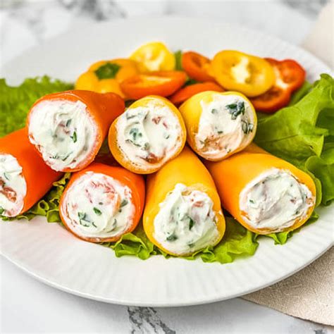 cream-cheese-stuffed-baby-bell-peppers-with-salmon image