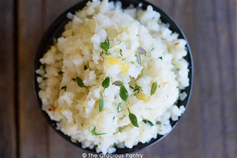 lemon-thyme-cauliflower-rice-recipe-the-gracious image