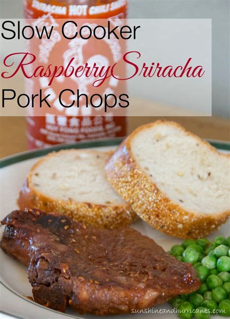 slow-cooker-raspberry-sriracha-pork-chops image