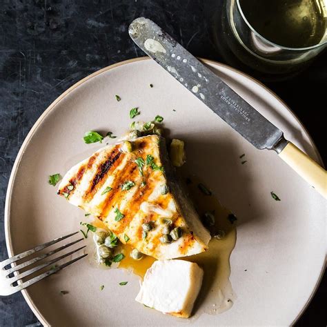 grilled-swordfish-with-lemon-and-caper-sauce-food52 image
