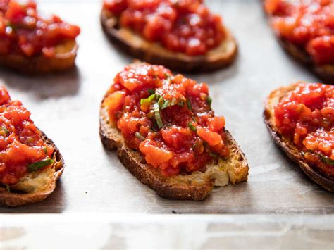 oven-roasted-tomato-bruschetta-recipe-serious-eats image