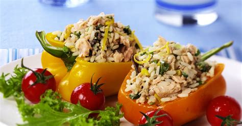salmon-and-rice-stuffed-peppers-recipe-eat-smarter image