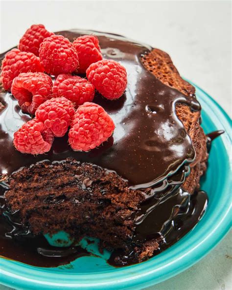chocolate-pancakes-recipe-with-fudge-sauce-the-kitchn image