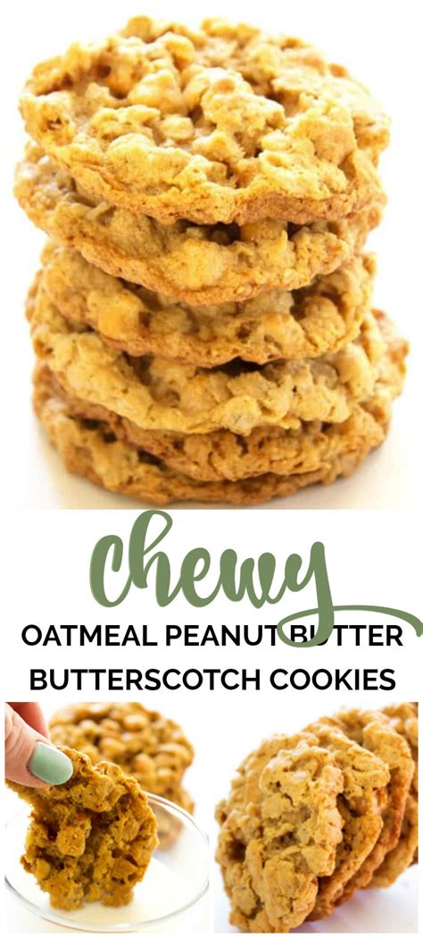 chewy-oatmeal-peanut-butter-butterscotch-cookies image
