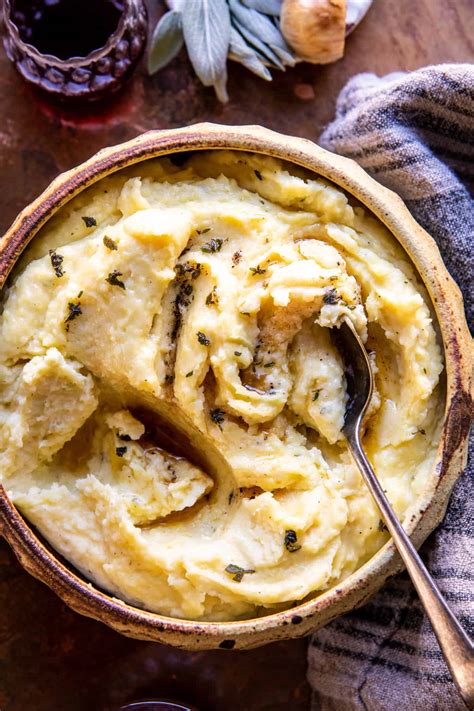 make-ahead-roasted-garlic-mashed-potatoes-half image