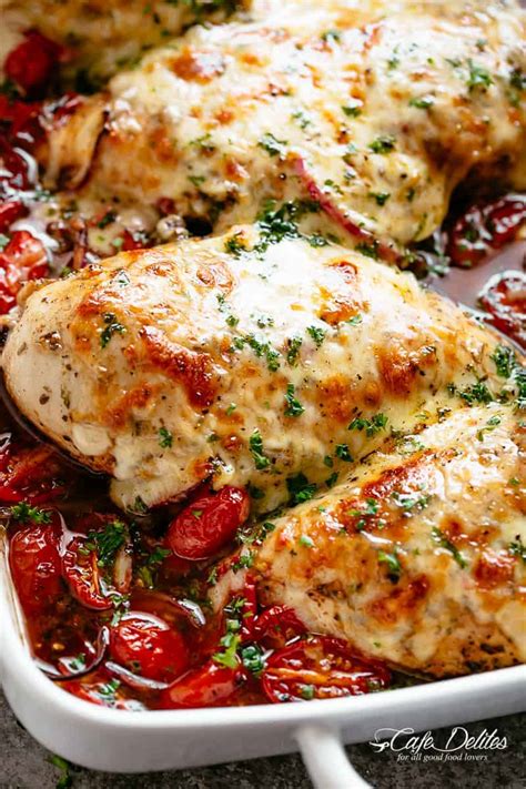 balsamic-baked-chicken-breast-with-mozzarella-cheese image