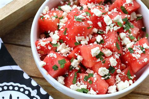 watermelon-salad-with-mint-and-feta-the-daring-gourmet image
