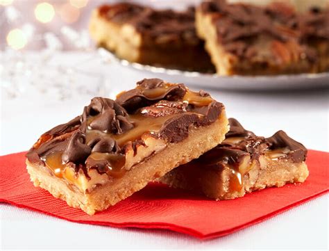 caramel-n-chocolate-pecan-bars-recipe-land-olakes image