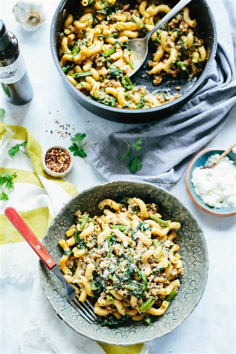 chick-pea-pasta-with-sausage-broccoli-rabe-coley image