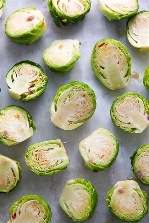 lemon-and-garlic-roasted-brussels-sprouts-baker image