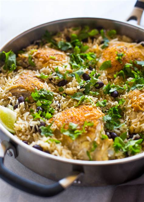 one-pan-cilantro-lime-chicken-and-rice-gimme image