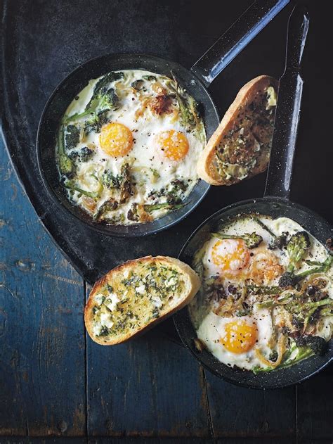 baked-broccoli-and-parmesan-eggs-recipe-delicious image