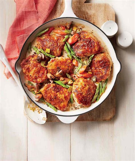 chicken-fricassee-with-spring-vegetables image