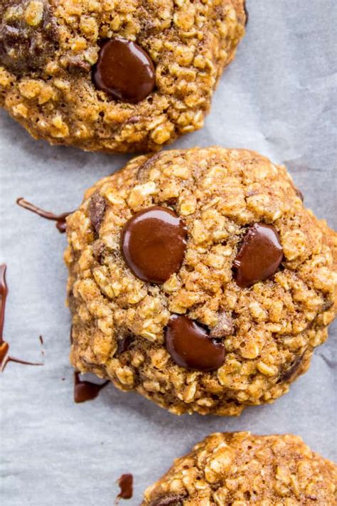skinny-oatmeal-chocolate-chip-cookies-the-food image