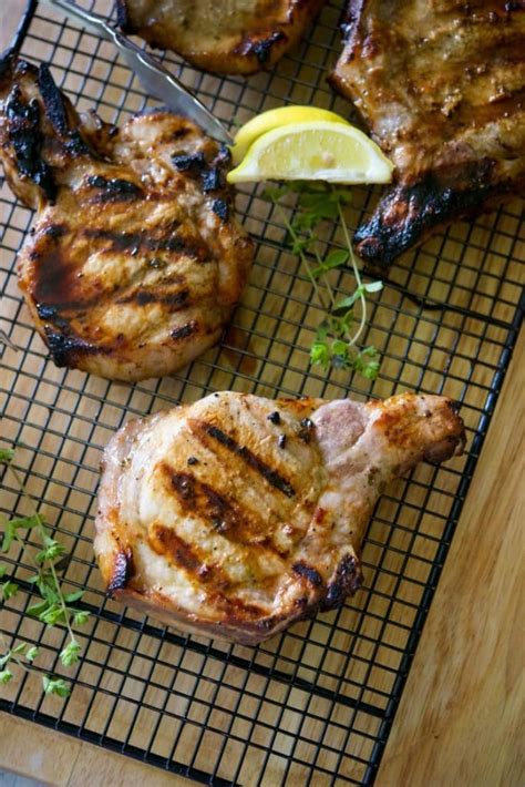 greek-honey-lemon-grilled-pork-chops image