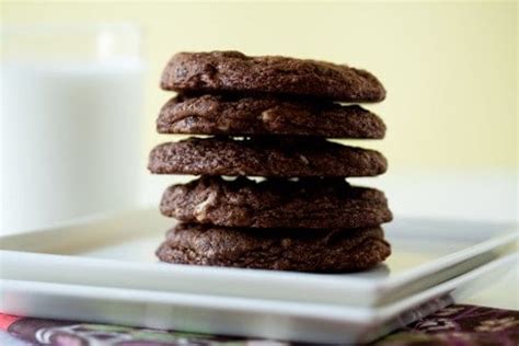 chewy-chocolate-almond-cookies-recipe-my-baking image