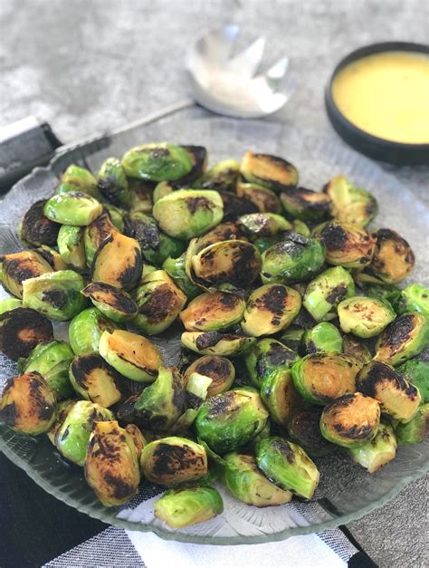 crispy-brussels-sprouts-with-agave-mustard-sauce image