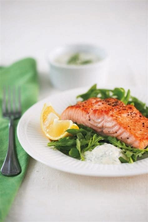 baked-salmon-with-mustard-dill-sauce-myfitnesspal image