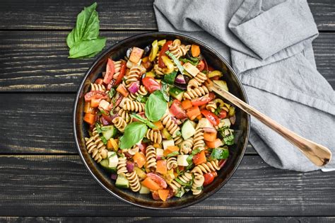 balsamic-basil-pasta-salad-the-foodie-and-the-fix image