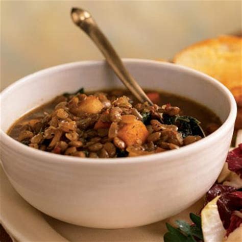 lentil-soup-with-balsamic-roasted-winter-vegetables image