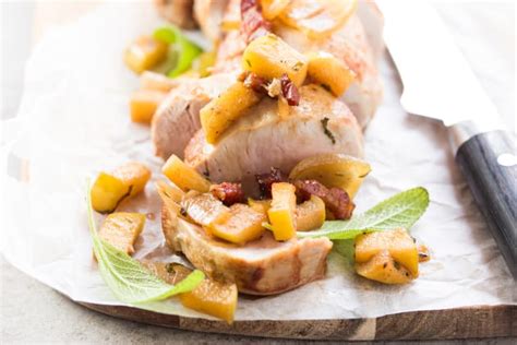 pork-tenderloin-with-apple-bacon-compote image
