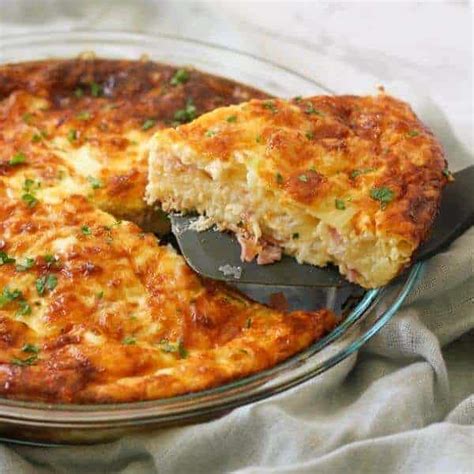 impossible-quiche-crustless-ham-and-cheese-quiche image
