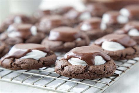 chocolate-marshmallow-cookies-with-fudge-frosting image