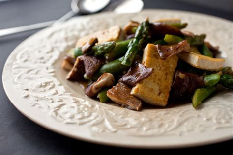 stir-fried-shiitake-mushrooms-tofu-and-asparagus image