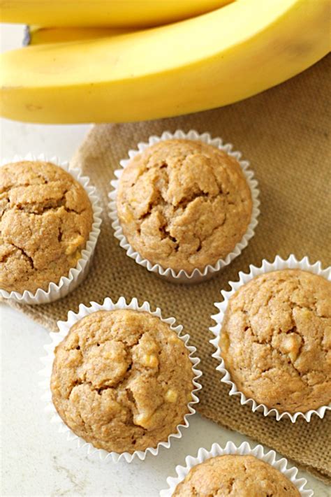 healthy-honey-banana-muffins-no-refined-sugar image