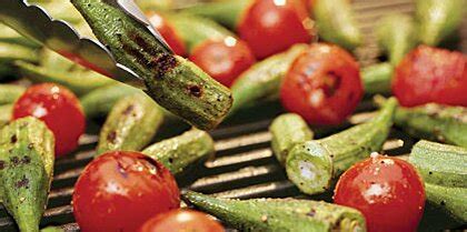 grilled-okra-and-tomatoes-recipe-myrecipes image