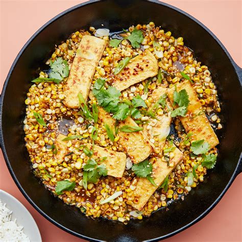 tofu-with-soy-butter-corn-recipe-bon-apptit image
