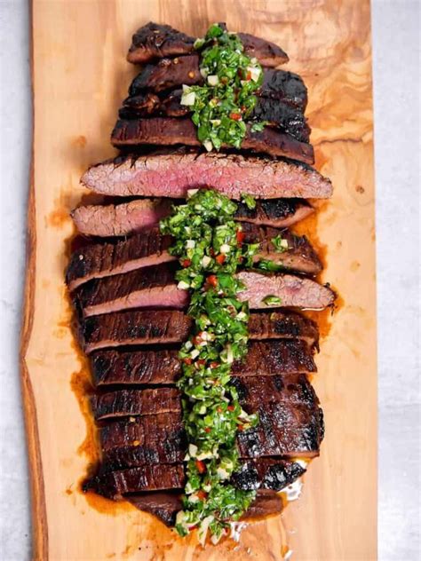 marinated-flank-steak-with-chimichurri-girl-with-the image