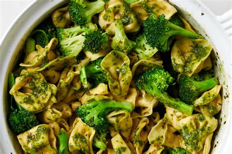 one-pot-pesto-tortellini-with-broccoli-kitchn image