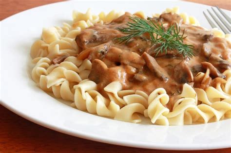 hungarian-mushroom-pasta-recipe-the-daring-gourmet image