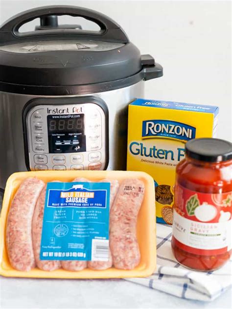 instant-pot-pasta-with-meat-sauce-using-a-jar-of-sauce image