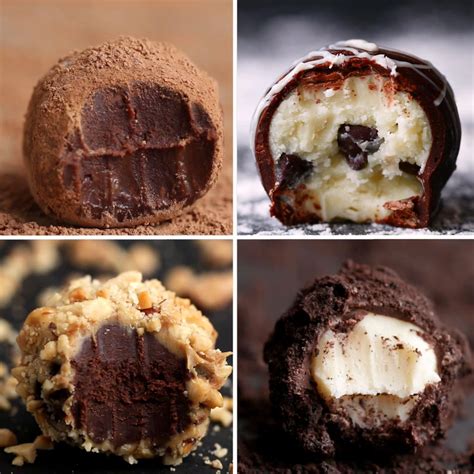 easy-chocolate-truffles-4-ways-recipes-tasty image