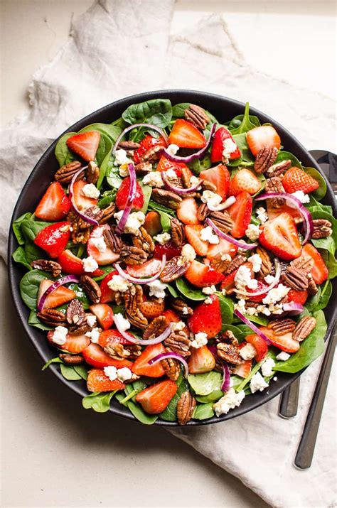 best-strawberry-spinach-salad-with-balsamic-dressing image